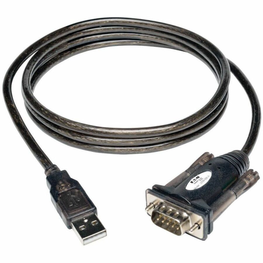 Alternate-Image1 Image for Eaton Tripp Lite Series USB-A to RS-232 (DB9) Serial Adapter Cable (M/M), 5 ft. (1.5 m)