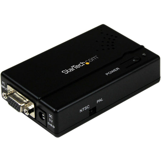 Main Image for StarTech High Resolution VGA to Composite (RCA) or S-Video Converter, PC to TV, TAA