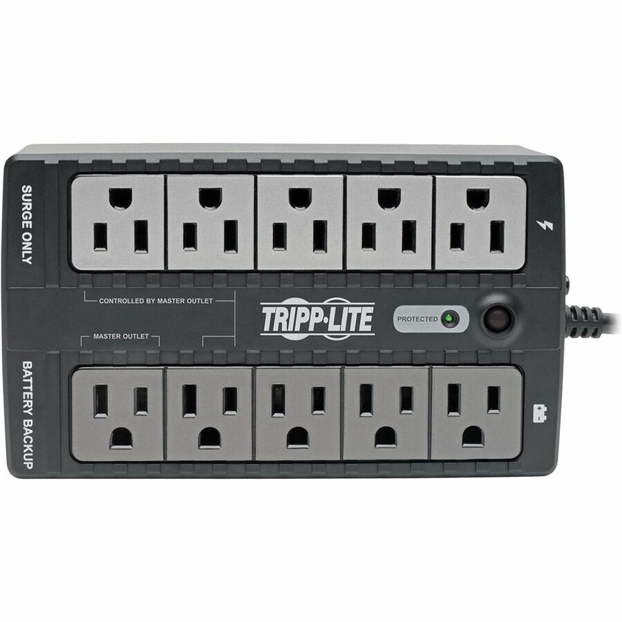 Top Image for Eaton Tripp Lite Series 550VA 300W Standby UPS - 10 NEMA 5-15R Outlets, 120V, 50/60 Hz, 5-15P Plug, ENERGY STAR, Desktop/Wall