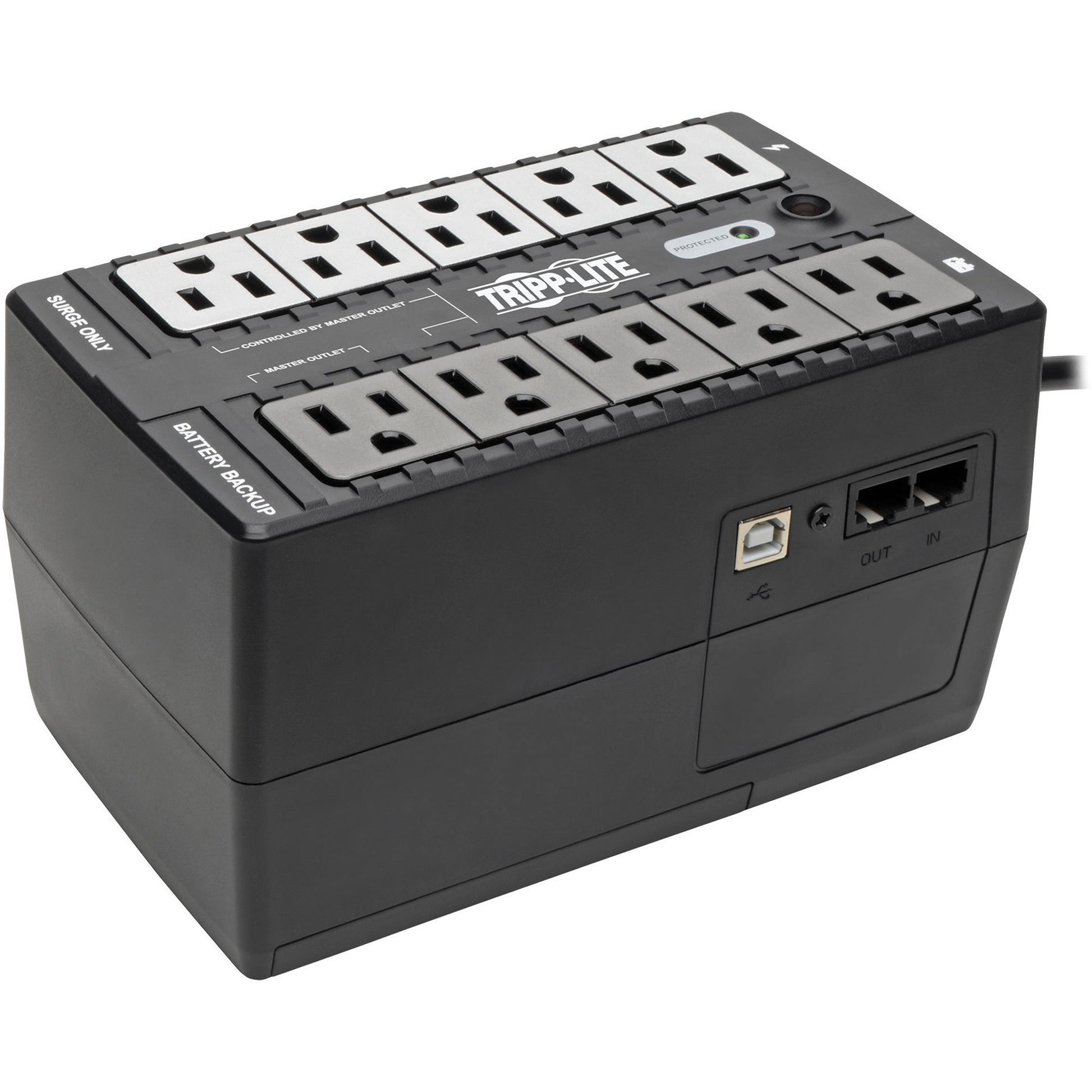 Main Image for Eaton Tripp Lite Series 550VA 300W Standby UPS - 10 NEMA 5-15R Outlets, 120V, 50/60 Hz, 5-15P Plug, ENERGY STAR, Desktop/Wall