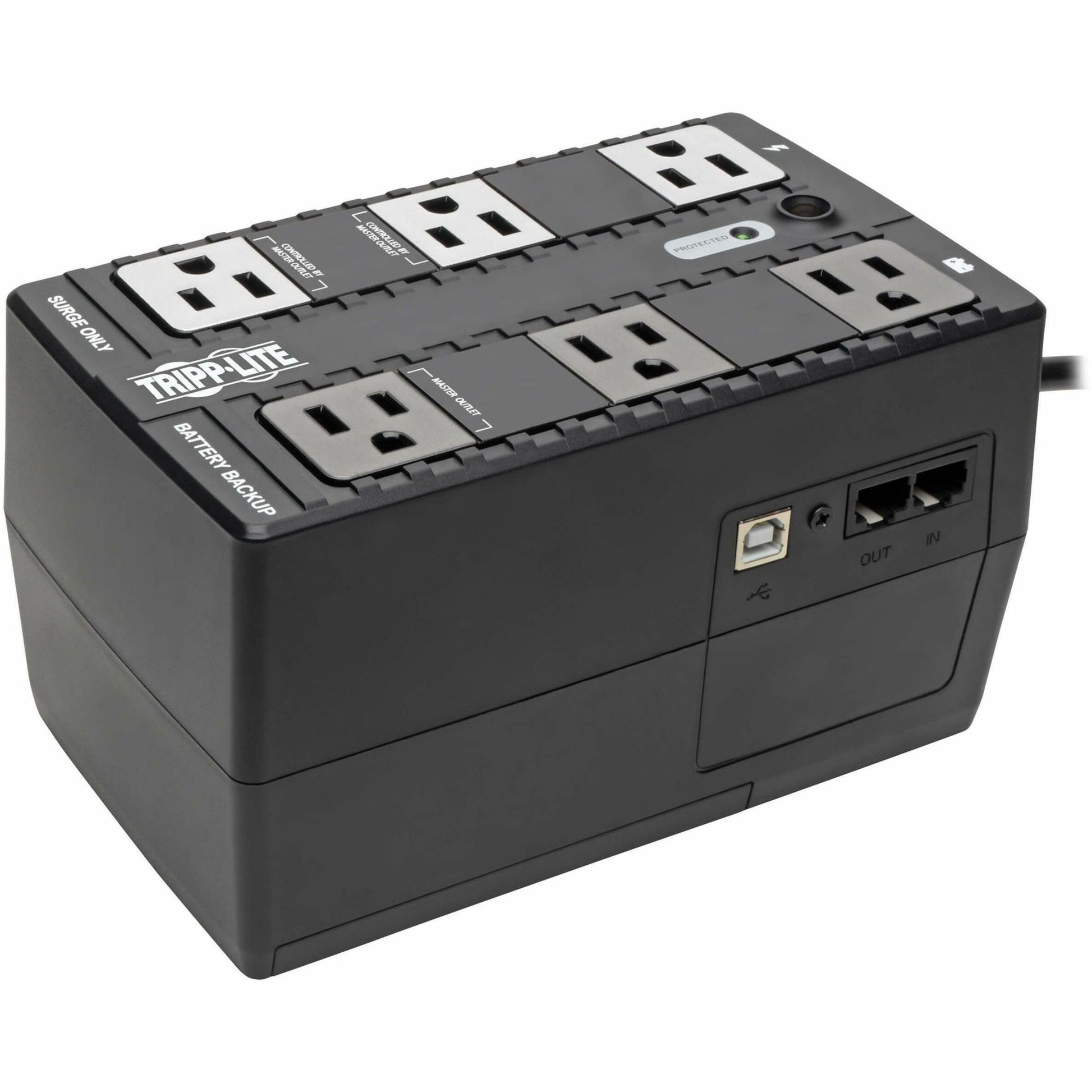 Main Image for Eaton Tripp Lite Series 350VA 210W Standby UPS - 6 NEMA 5-15R Outlets, 120V, 50/60 Hz, 5-15P Plug, ENERGY STAR, Desktop/Wall