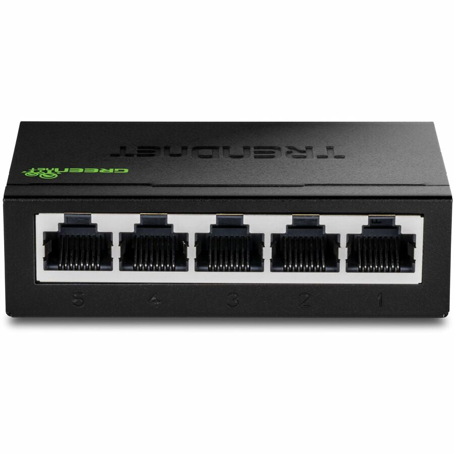 Alternate-Image2 Image for TRENDnet 5-Port Mini Gigabit Switch, TEG-S50g, GREENnet Technology, NDAA + TAA Compliant, Desktop Metal Ethernet Network Switch, 5 x Gigabit Ports, Fanless, Lifetime Protection, Black