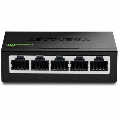 Alternate-Image2 Image for TRENDnet 5-Port Mini Gigabit Switch, TEG-S50g, GREENnet Technology, NDAA + TAA Compliant, Desktop Metal Ethernet Network Switch, 5 x Gigabit Ports, Fanless, Lifetime Protection, Black