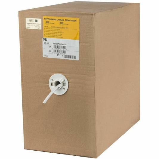 Main Image for StarTech.com 1000 ft Bulk Cat6 Ethernet Cable - Stranded - CM-Rated for In-Wall Use - Cat 6 UTP Patch Cable - White