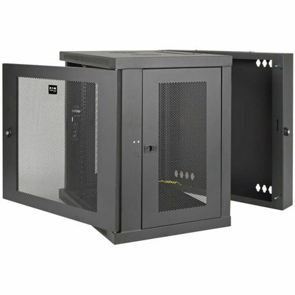 Alternate-Image2 Image for Eaton Tripp Lite Series SmartRack 12U Low-Profile Switch-Depth Wall-Mount Small Rack Enclosure, Hinged Back