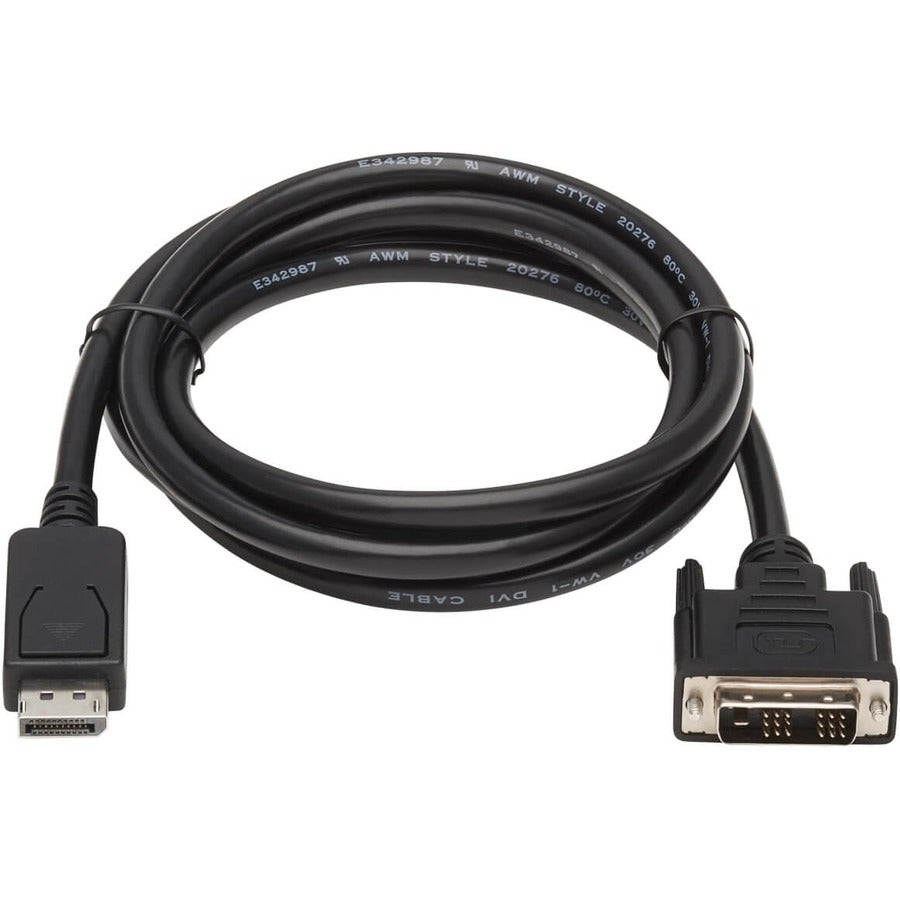 Alternate-Image1 Image for Tripp Lite by Eaton DisplayPort to DVI Adapter Cable (DP with Latches to DVI-D Single Link M/M) 6 ft. (1.8 m)