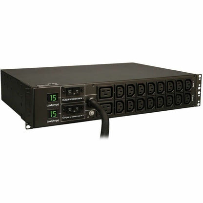 Main Image for Tripp Lite by Eaton PDU 5.5kW Single-Phase Local Metered PDU 208/230V Outlets (16 C13 & 2 C19) L6-30P 12 ft. (3.66 m) Cord 2U Rack-Mount TAA