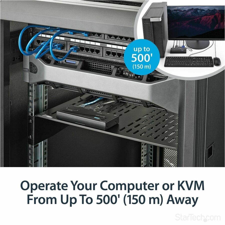 Alternate-Image1 Image for StarTech.com USB VGA KVM Console Extender over CAT5 UTP (500 ft)