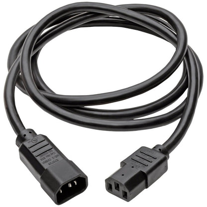 Alternate-Image1 Image for Eaton Tripp Lite Series Heavy-Duty PDU Power Cord, C13 to C14 - 15A, 250V, 14 AWG, 6 ft. (1.83 m), Black
