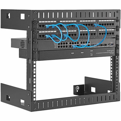 Alternate-Image7 Image for StarTech.com 2-Post 8U Heavy-Duty Wall-Mount Network Rack, 19" Open Frame Server Rack for Computer Equipment, Wall Mount Data Rack~