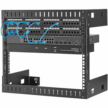 Alternate-Image8 Image for StarTech.com 2-Post 8U Heavy-Duty Wall-Mount Network Rack, 19" Open Frame Server Rack for Computer Equipment, Wall Mount Data Rack~