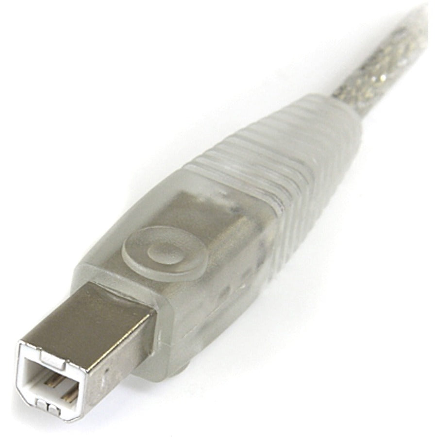 Alternate-Image2 Image for StarTech Transparent USB 2.0 cable - 4 pin USB Type A (M) - 4 pin USB Type B (M) - ( USB / Hi-Speed USB ) - 10 ft