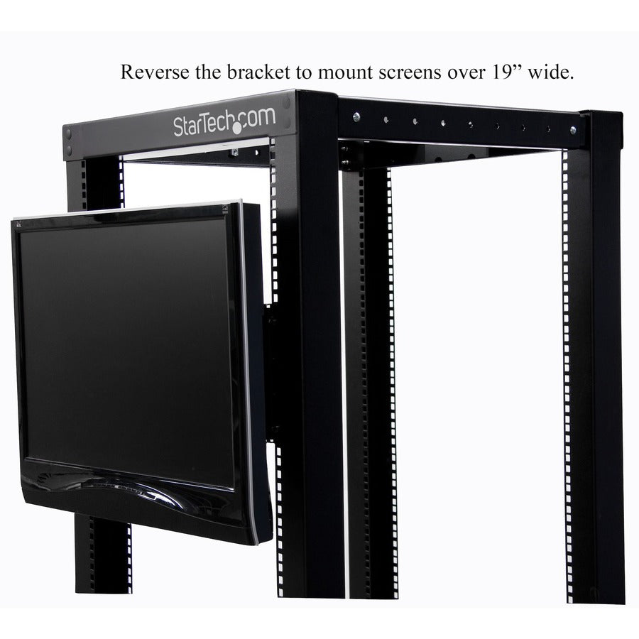 Alternate-Image2 Image for StarTech.com Universal VESA LCD Monitor Mounting Bracket for 19in Rack or Cabinet
