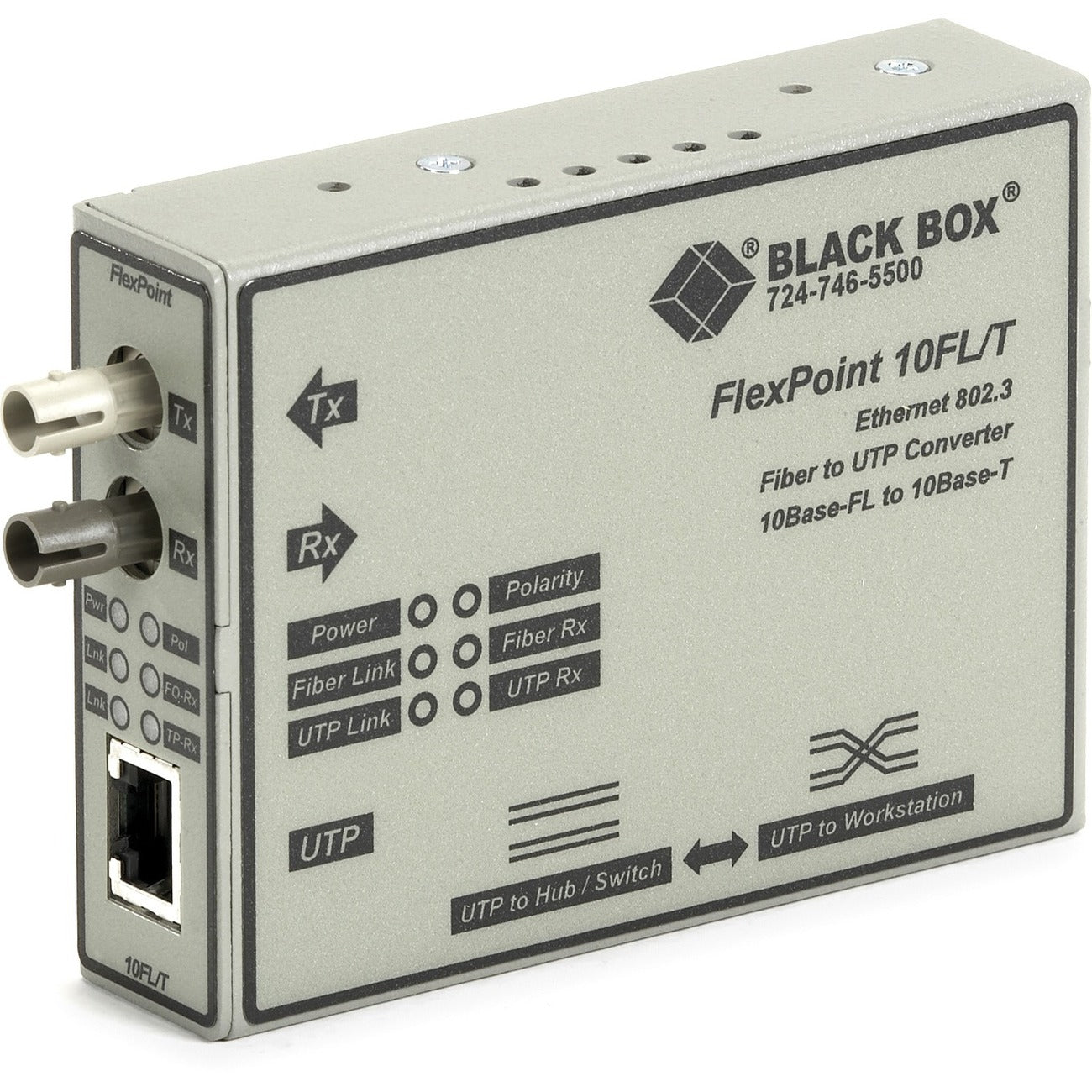 Main Image for Black Box FlexPoint Ethernet Media Converter