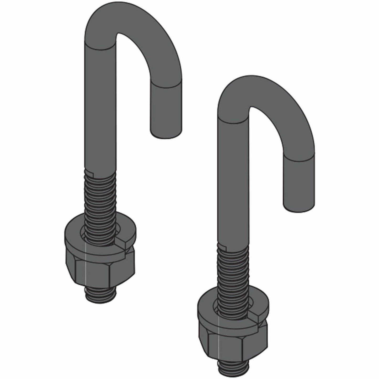 Main Image for Middle Atlantic Cable Ladder J-Bolt with Nuts - 5/16 Inch