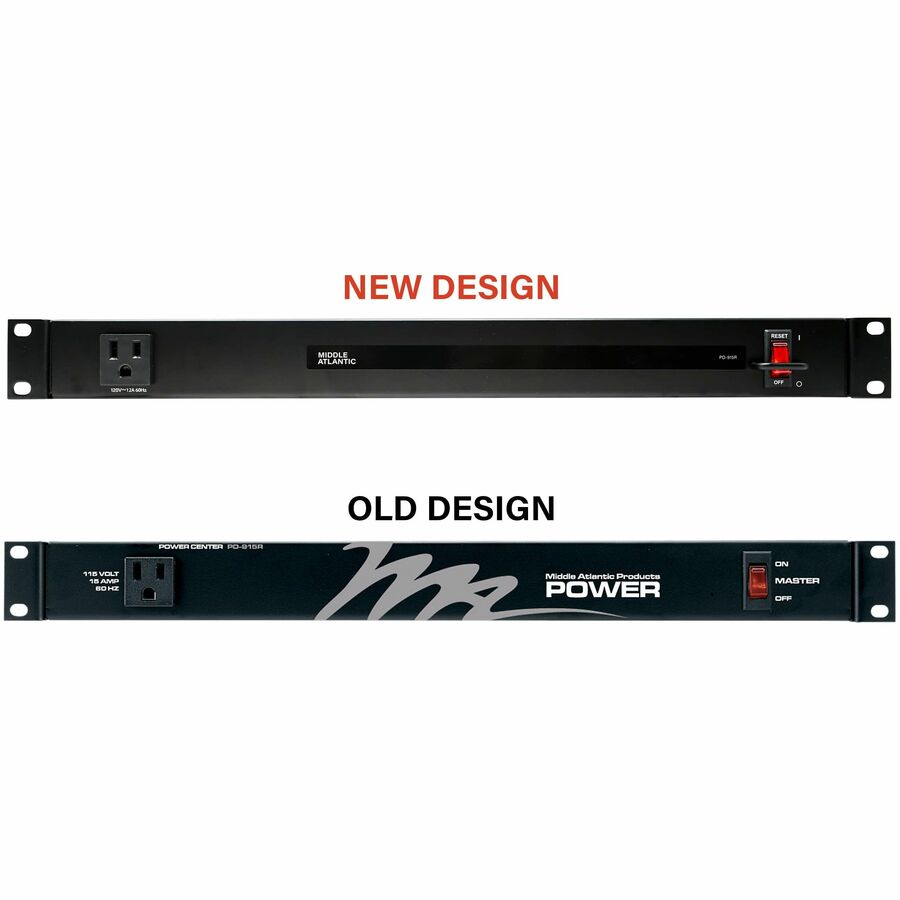 Alternate-Image4 Image for Middle Atlantic PD Rack Mounted Power Distribution Unit - 15 Amp, 9 Outlet PDU - Basic Surge Protection