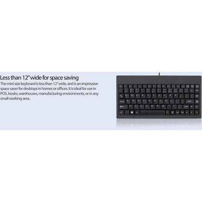 Alternate-Image5 Image for Adesso AKB-110B Mini Keyboard