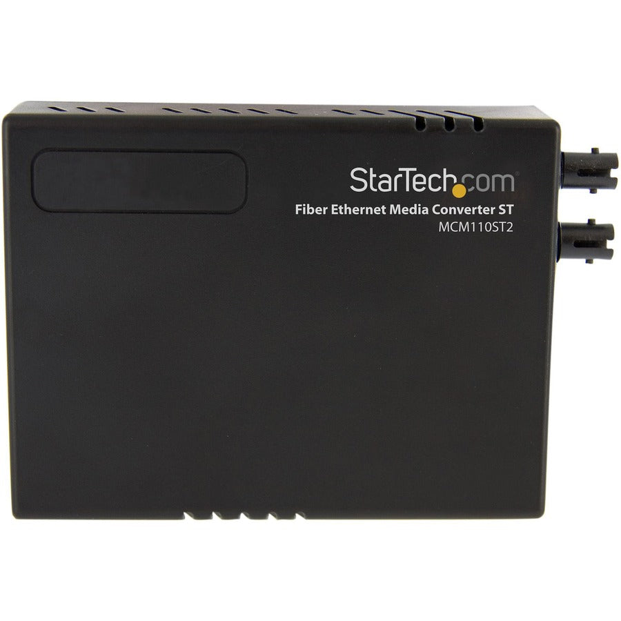 Alternate-Image1 Image for StarTech.com 10/100 Multi Mode Fiber Copper Fast Ethernet Media Converter ST 2 km