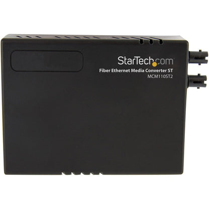 Alternate-Image1 Image for StarTech.com 10/100 Multi Mode Fiber Copper Fast Ethernet Media Converter ST 2 km