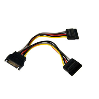 Front Image for StarTech 6in SATA Power Y Splitter Cable Adapter