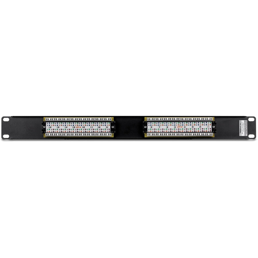 Alternate-Image8 Image for TRENDnet 16-Port Cat6 Unshielded Patch Panel, Wallmount Or Rackmount, 1U 19" , Cat3,Cat4,Cat5,Cat5e,Cat6 Compatible, 250Mhz Connection, Ideal For Copper Gigabit Ethernet Connections, Black, TC-P16C6