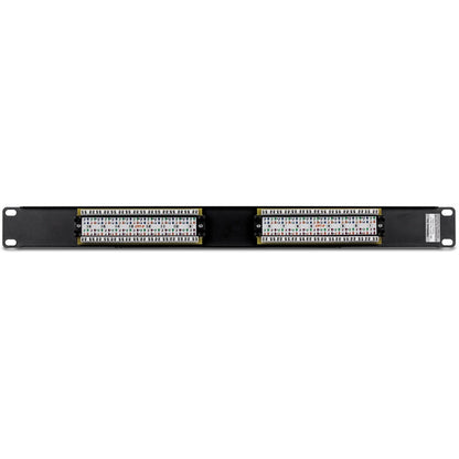 Alternate-Image8 Image for TRENDnet 16-Port Cat6 Unshielded Patch Panel, Wallmount Or Rackmount, 1U 19" , Cat3,Cat4,Cat5,Cat5e,Cat6 Compatible, 250Mhz Connection, Ideal For Copper Gigabit Ethernet Connections, Black, TC-P16C6