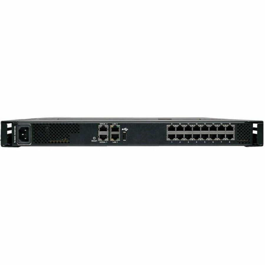 Alternate-Image1 Image for Eaton Tripp Lite Series NetCommander 16-Port Cat5 KVM over IP Switch - 19 in. LCD, 1 Remote + 1 Local User, 1U Rack-Mount, TAA