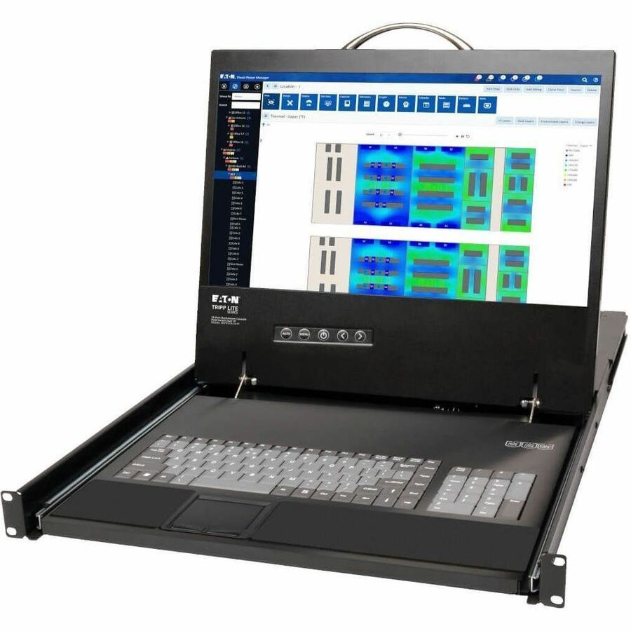 Alternate-Image8 Image for Eaton Tripp Lite Series NetCommander 16-Port Cat5 KVM over IP Switch - 19 in. LCD, 1 Remote + 1 Local User, 1U Rack-Mount, TAA