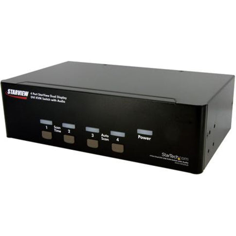 Left Image for StarTech.com 4 Port Dual DVI USB KVM Switch w/ Audio & USB Hub