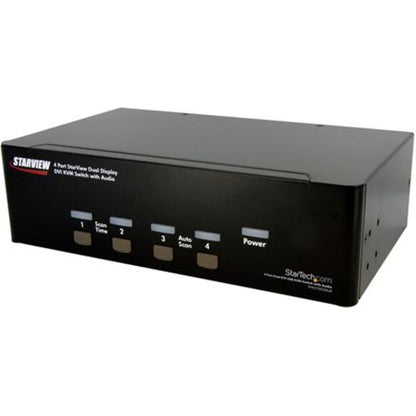 Left Image for StarTech.com 4 Port Dual DVI USB KVM Switch w/ Audio & USB Hub