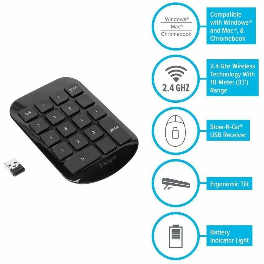 Alternate-Image2 Image for Targus Wireless Numeric Keypad