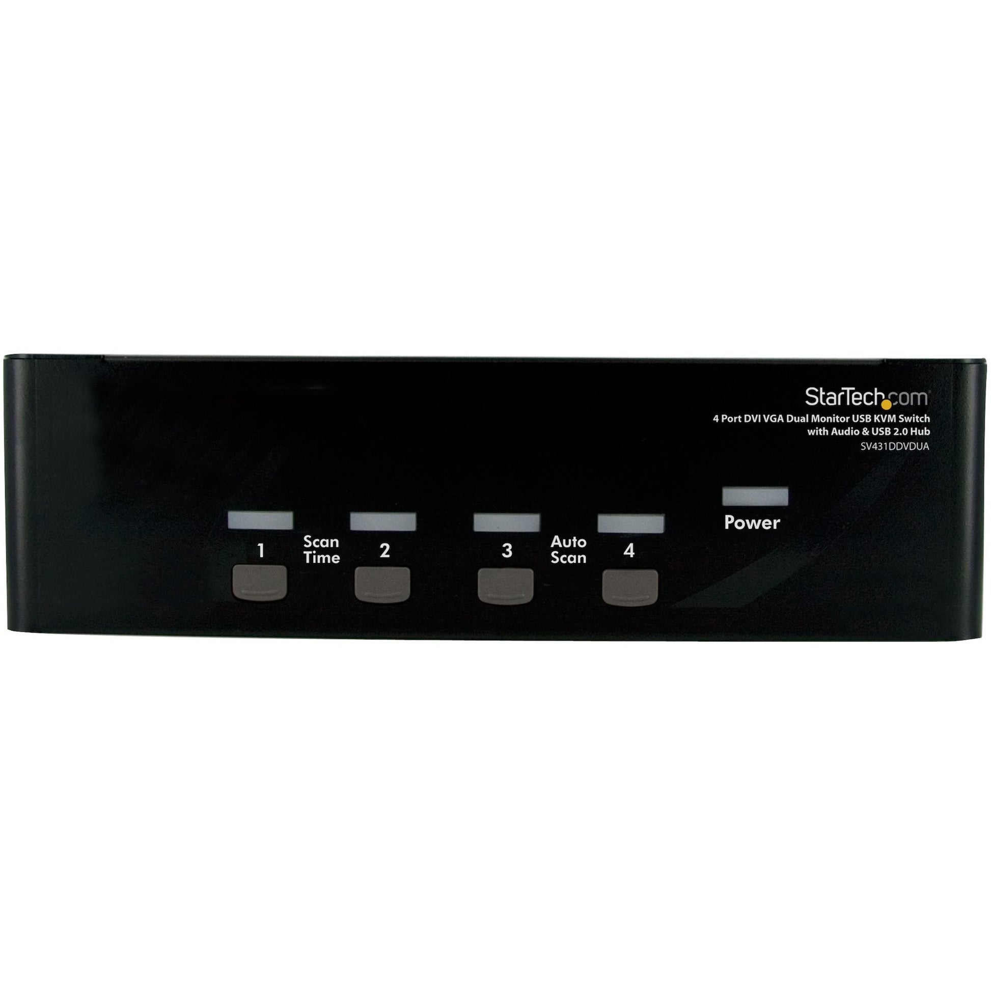 Main Image for StarTech 4 Port DVI VGA Dual Monitor KVM Switch with Audio & USB Hub, TAA