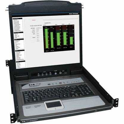 Main Image for Tripp Lite by Eaton NetDirector 8-Port 1U Rack-Mount Console KVM Switch with 19-in. LCD + 8 PS2/USB Combo Cables