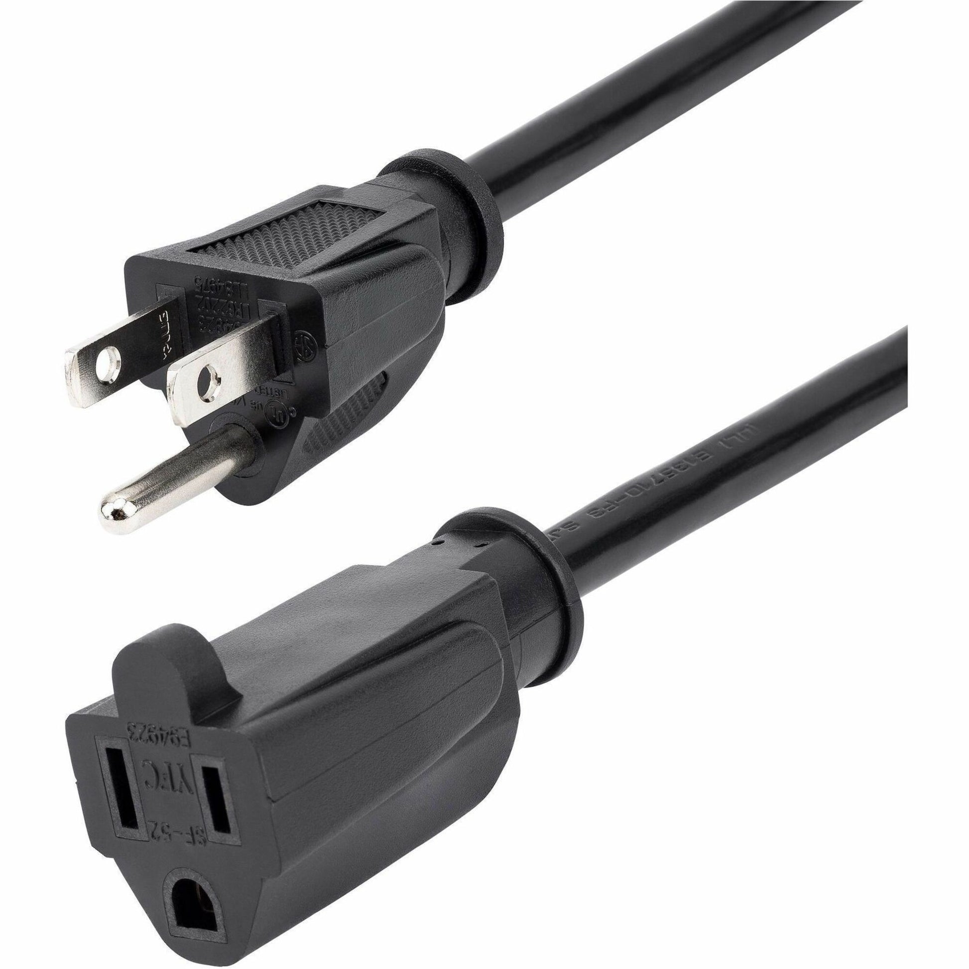 Main Image for StarTech.com Power Extension Cable - 125V AC - 15A - 6ft - Black