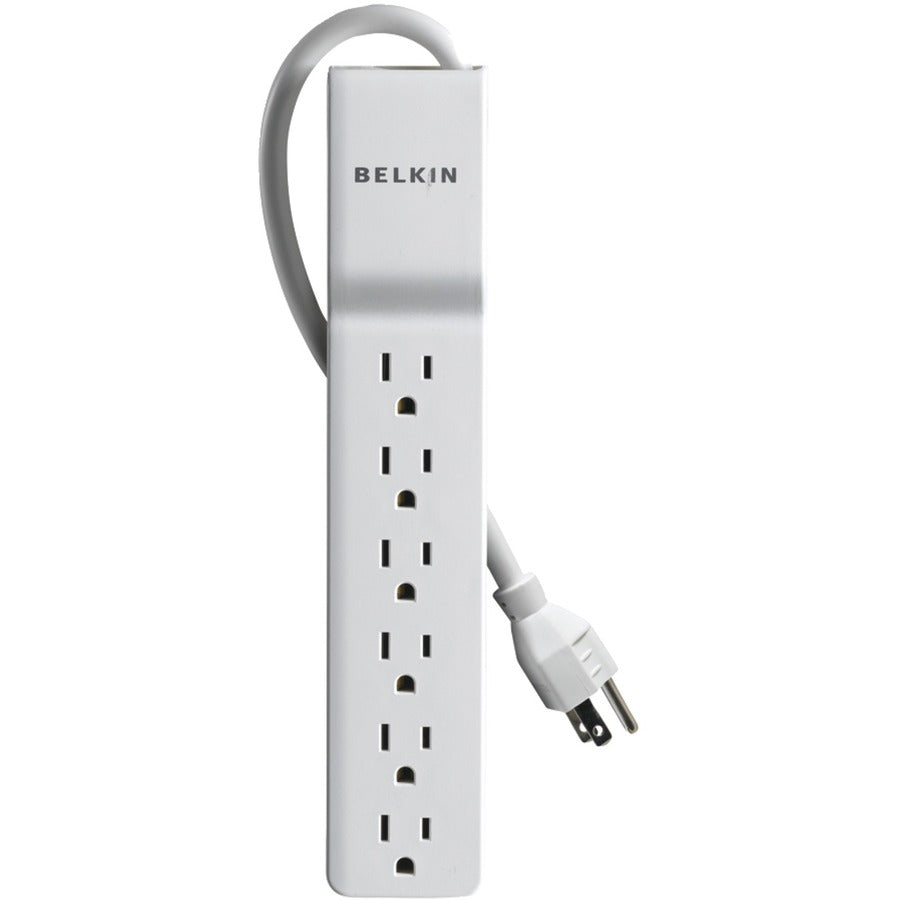 Alternate-Image2 Image for Belkin 6 Outlet Power Strip Surge Protector with 6ft Power Cord - 720 Joules - White