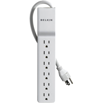 Alternate-Image2 Image for Belkin 6 Outlet Power Strip Surge Protector with 6ft Power Cord - 720 Joules - White