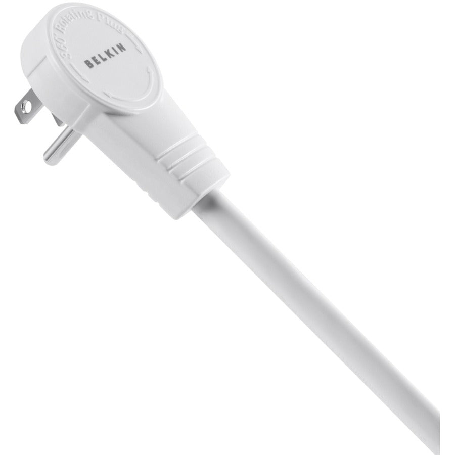 Alternate-Image4 Image for Belkin 6 Outlet Power Strip Surge Protector with 6ft Power Cord - 720 Joules - White