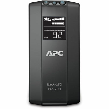Main Image for APC Back-UPS Pro, 700VA/420W, Tower, 120V, 6x NEMA 5-15R outlets, AVR, LCD, User Replaceable Battery