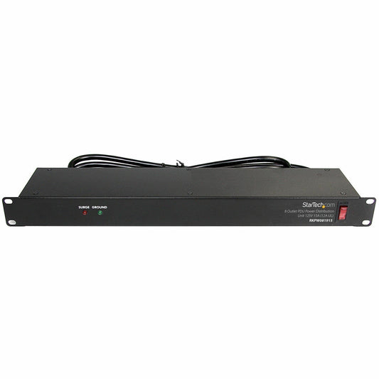 Main Image for StarTech.com Rackmount PDU with 8 Outlets with Surge Protection - 19in Power Distribution Unit - 1U