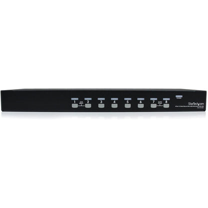 Front Image for StarTech 8 Port 1U Rackmount USB KVM Switch with OSD, TAA