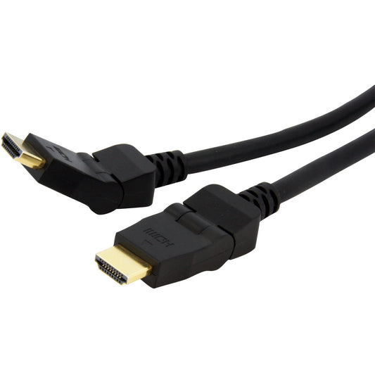 Main Image for StarTech.com 6ft Swivel HDMI Cable, 4K 30Hz High Speed Rotating UHD HDMI Cord, HDMI 1.4 Pivot Cable with 180&deg; Swivel Connector M/M