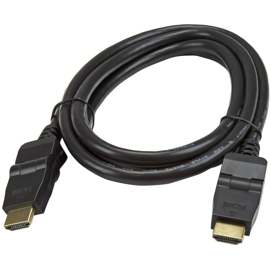 Alternate-Image2 Image for StarTech.com 6ft Swivel HDMI Cable, 4K 30Hz High Speed Rotating UHD HDMI Cord, HDMI 1.4 Pivot Cable with 180&deg; Swivel Connector M/M