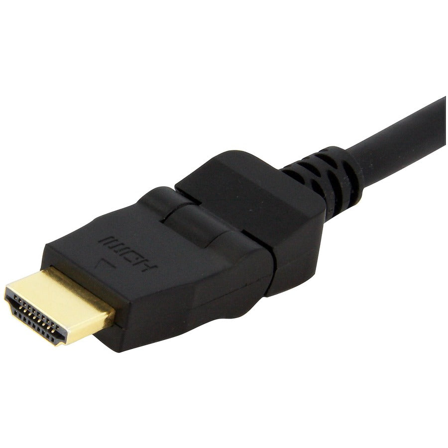 Alternate-Image1 Image for StarTech.com 6ft Swivel HDMI Cable, 4K 30Hz High Speed Rotating UHD HDMI Cord, HDMI 1.4 Pivot Cable with 180&deg; Swivel Connector M/M