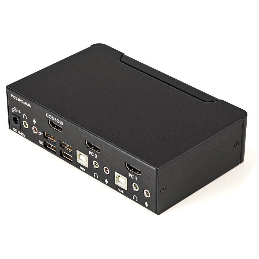 Right Image for StarTech 2 Port USB HDMI KVM Switch w/ Audio & USB 2.0 Hub, TAA