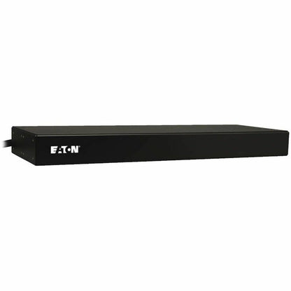 Alternate-Image3 Image for Eaton 1.9kW Single-Phase Monitored PDU, 120V Outlets (8 5-15/20R), L5-20P/5-20P Adapter, 12 ft. (3.66 m) Cord, 1U Rack-Mount, LX Platform Interface, TAA