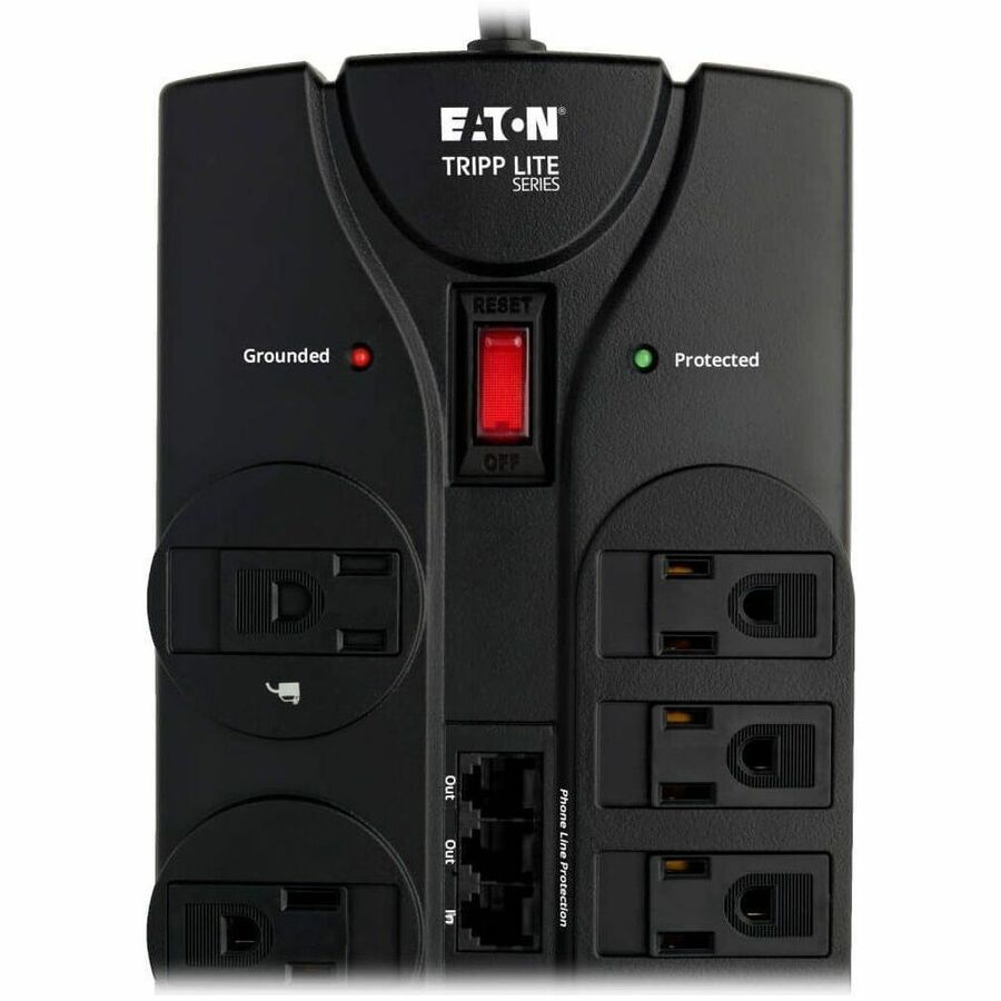 Alternate-Image4 Image for Tripp Lite by Eaton Protect It! 12-Outlet Surge Protector 8 ft. (2.43 m) Cord 2880 Joules Tel/Modem/Coaxial Protection