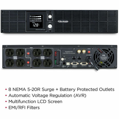 Alternate-Image2 Image for CyberPower OR2200LCDRTXL2U Smart App LCD UPS Systems