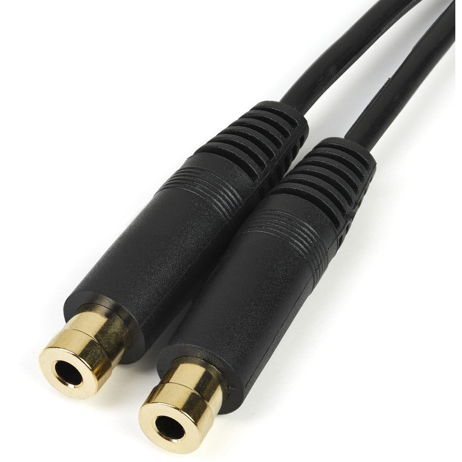 Alternate-Image2 Image for StarTech.com Stereo Splitter Cable - Phono Stereo 3.5mm (M) - Phono 2x Stereo (F) - 6in