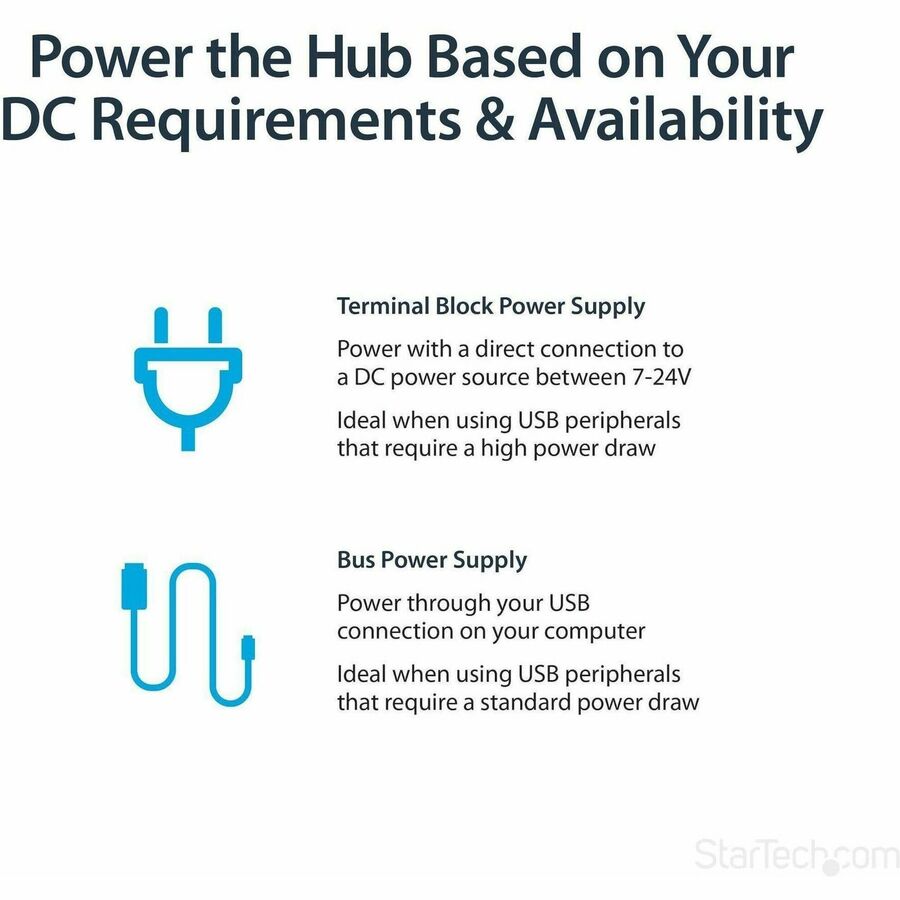 Alternate-Image3 Image for StarTech.com Mountable Rugged Industrial 7 Port USB 2.0 Hub