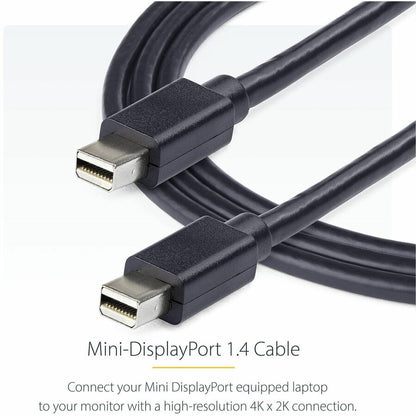Alternate-Image2 Image for StarTech 3ft (91cm) Mini DisplayPort Cable, 8K 60Hz HDR10, Ultra HD 4K 120Hz Video, mDP 1.4 Cable for Monitors, Mini DisplayPort Cord
